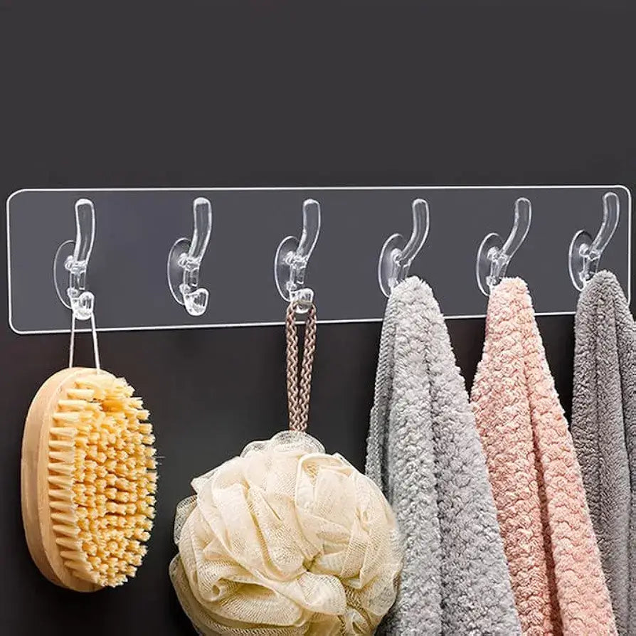 Sticky Silicone Hooks 6 in 1