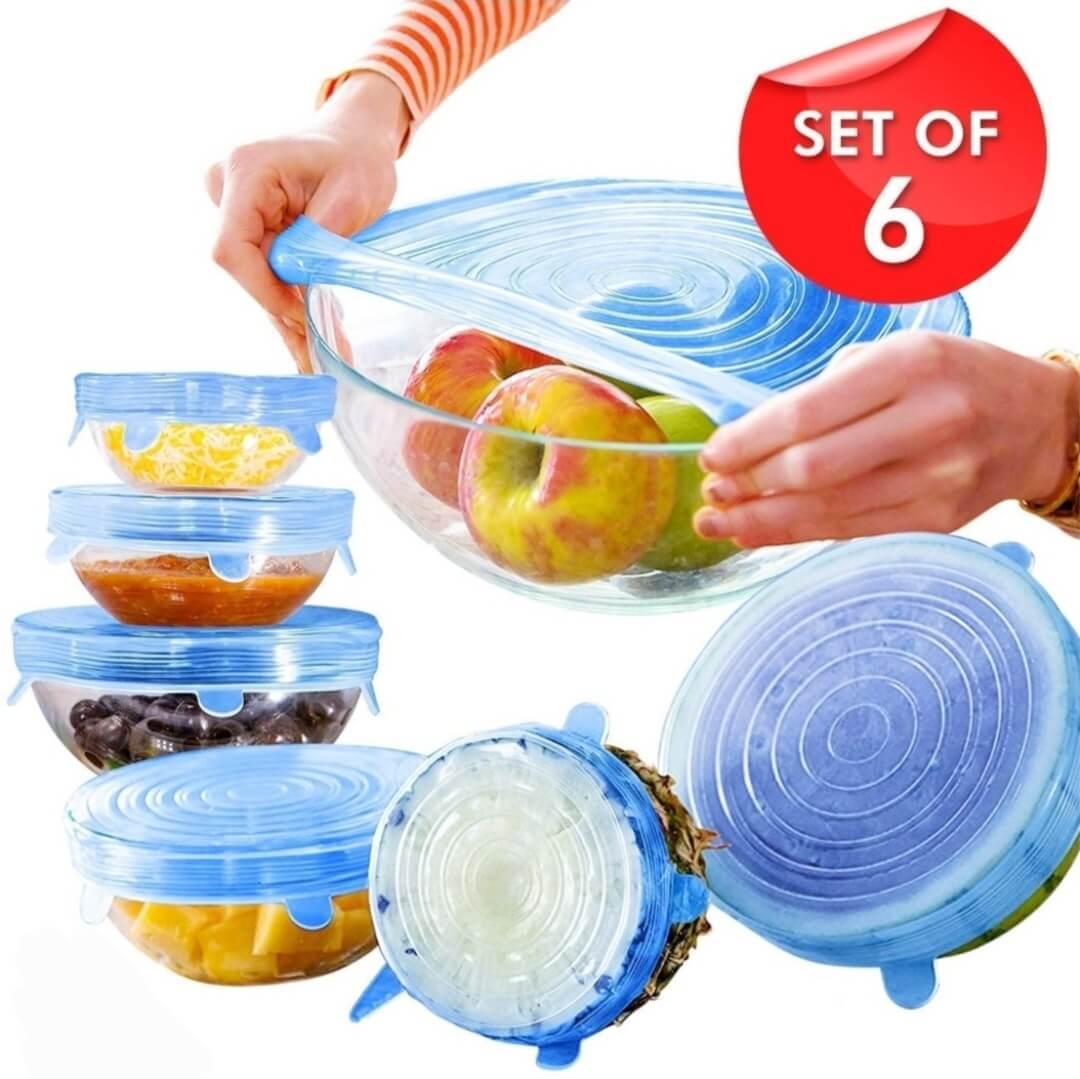 Silicone Food Lids 6pcs
