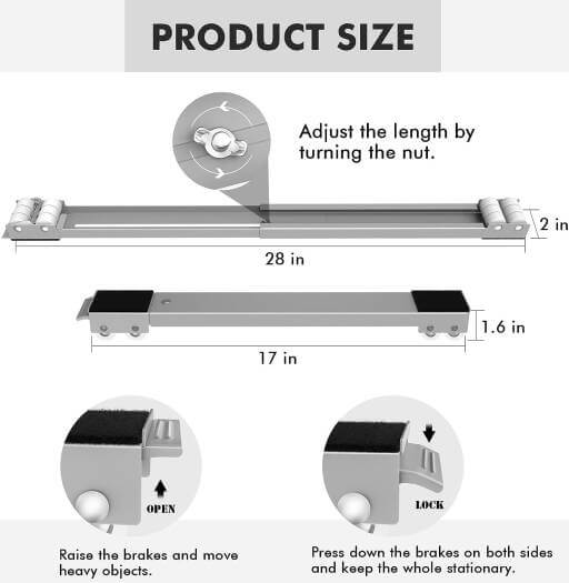 Adjustable Heavy Furniture Movers