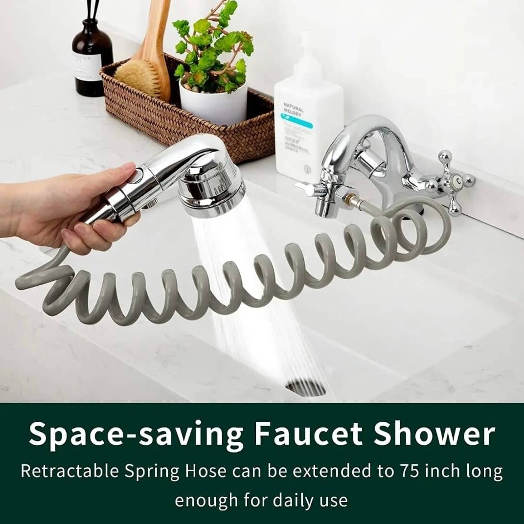 2 in 1 Faucet Extension with Showerhead