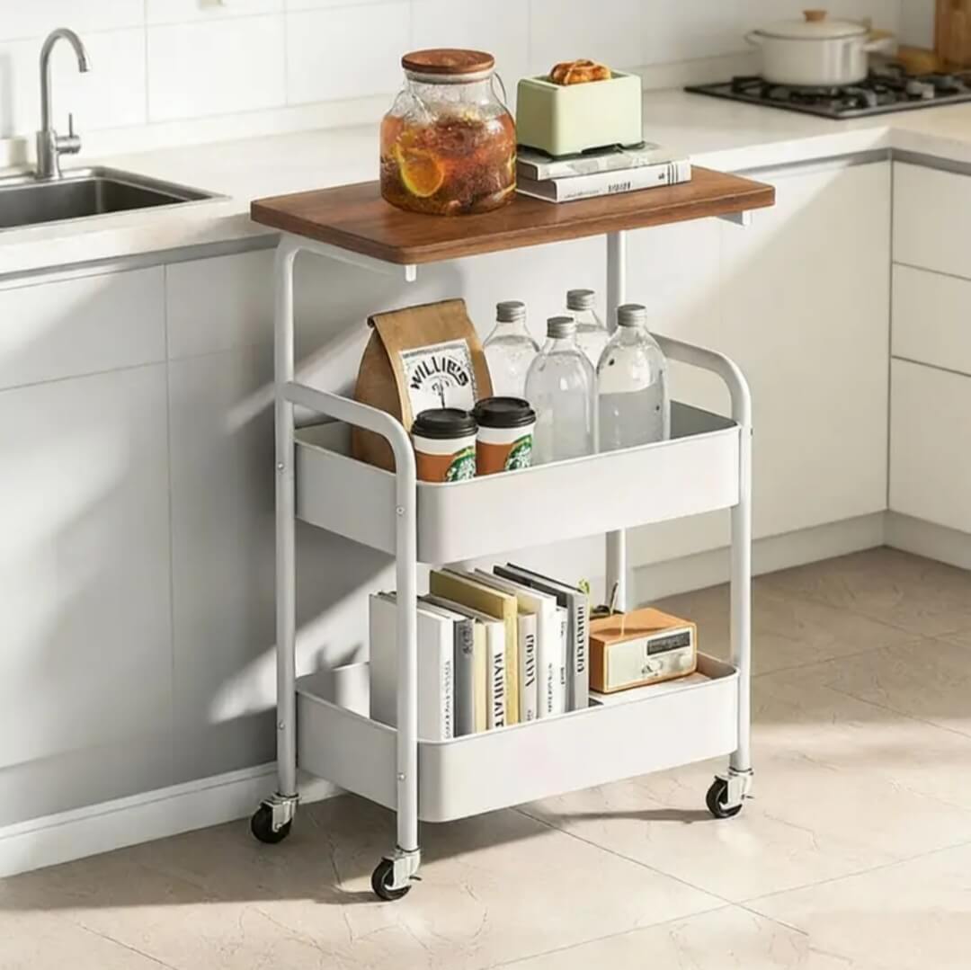 Rolling 3-Layer Table