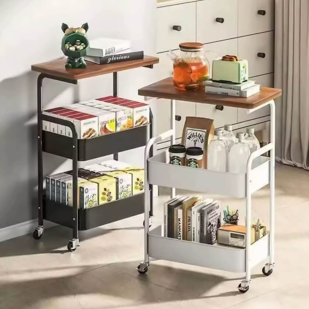 Rolling 3-Layer Table
