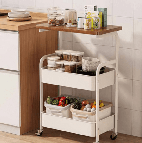 Rolling 3-Layer Table