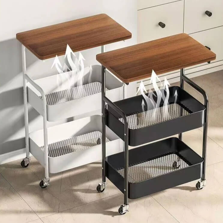 Rolling 3-Layer Table