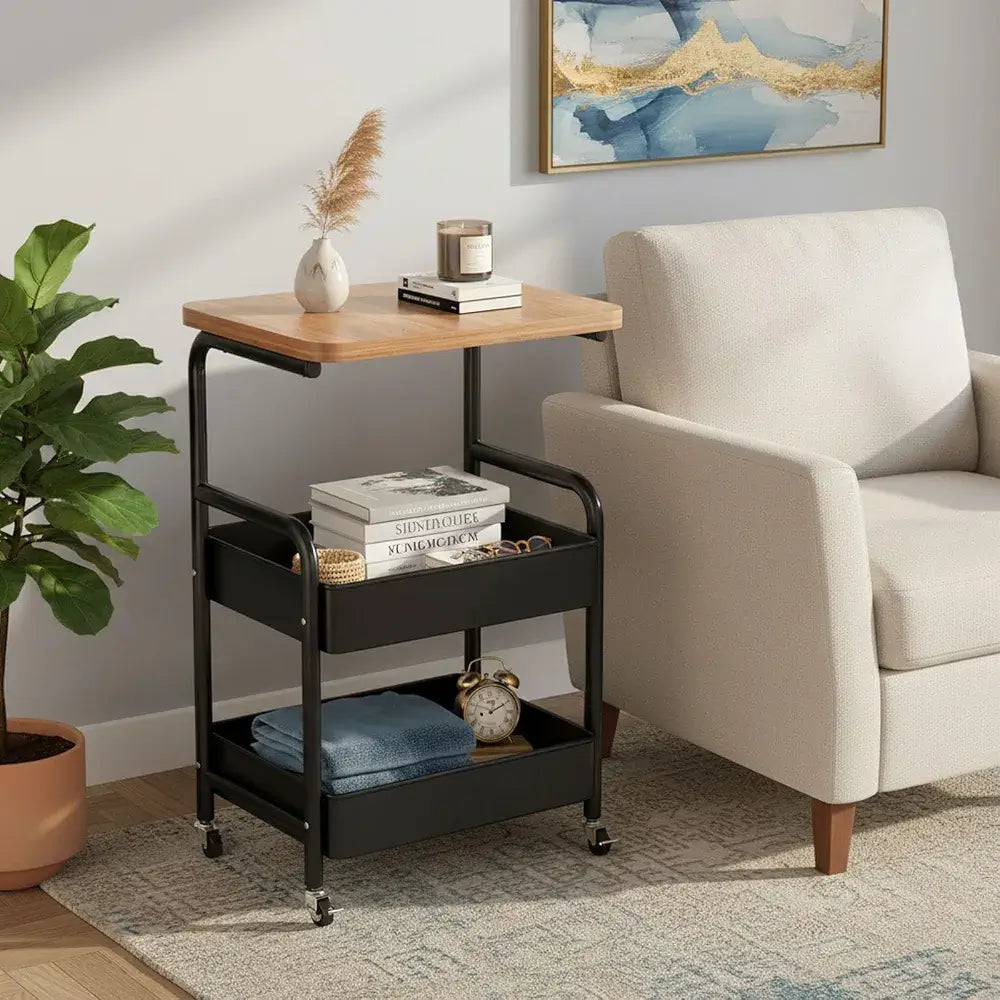 Rolling 3-Layer Table