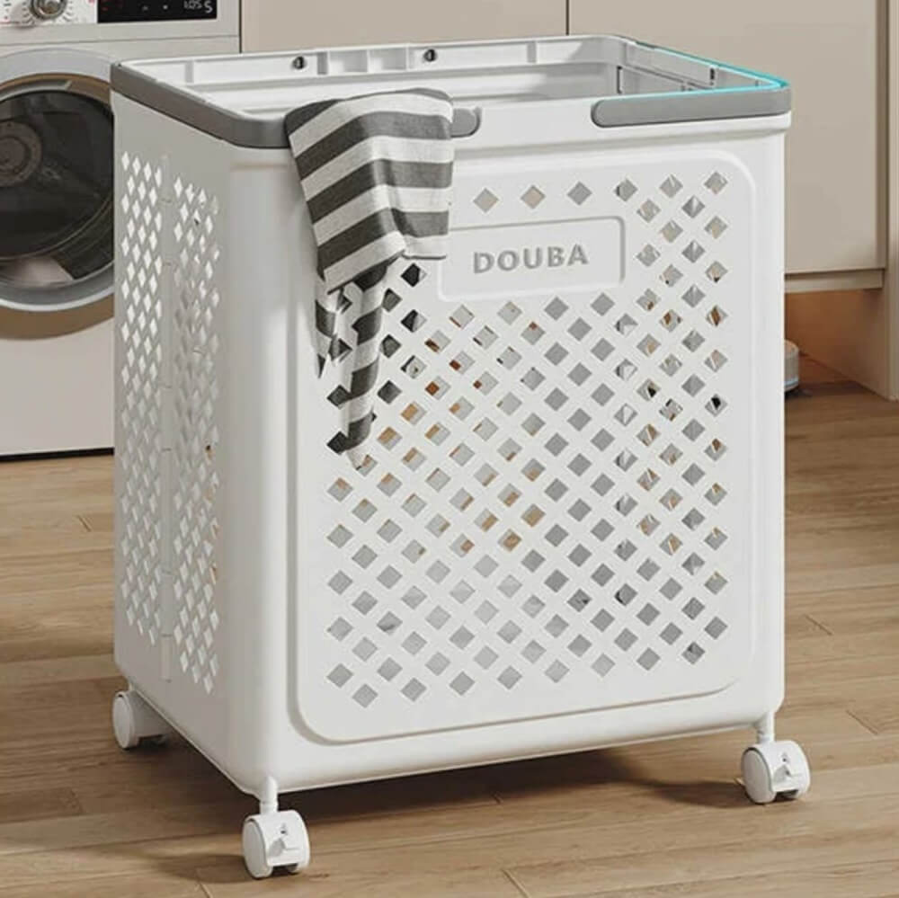 Rolling Foldable Laundry Basket