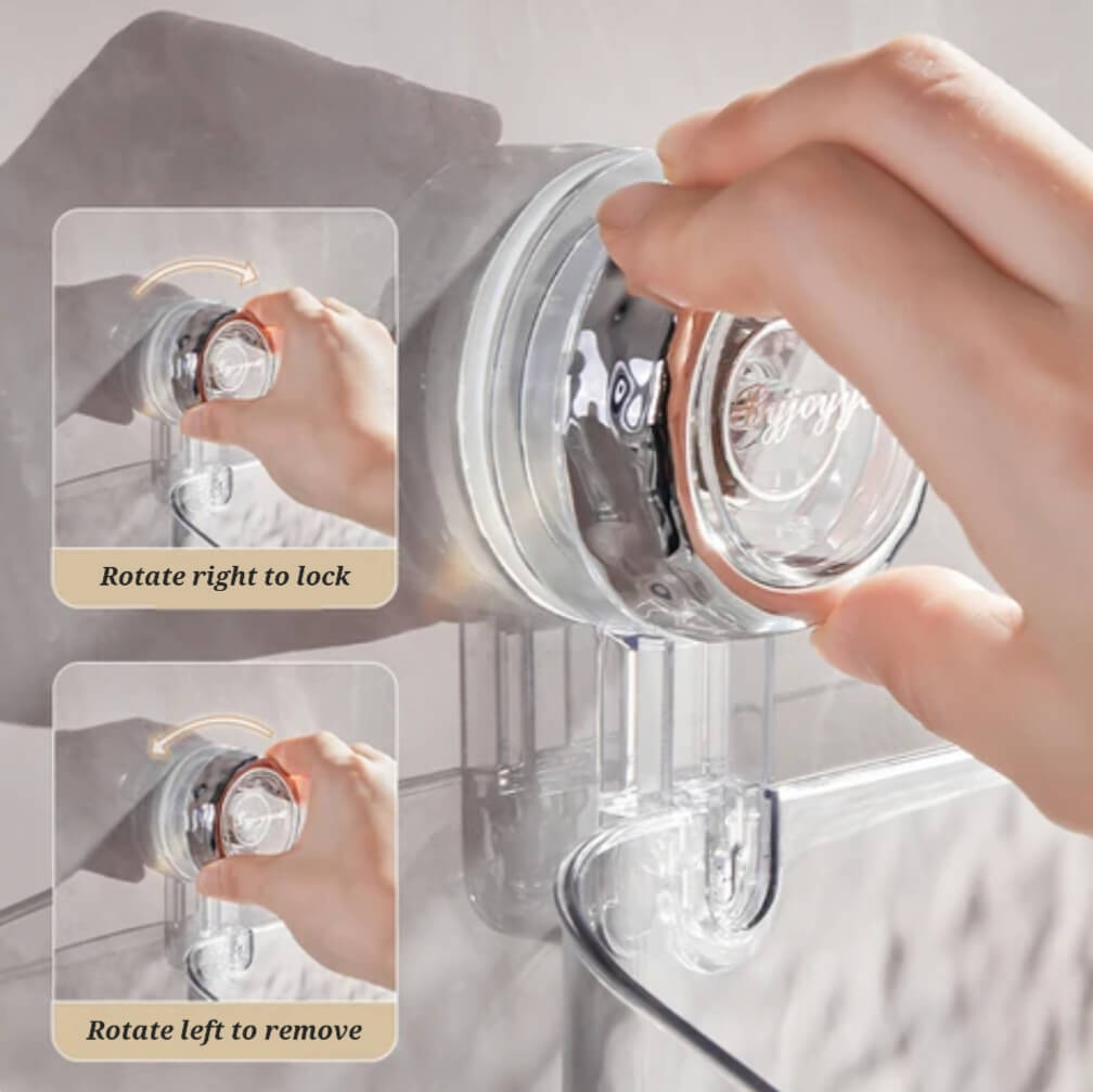 Suction Corner Crystal Shelf