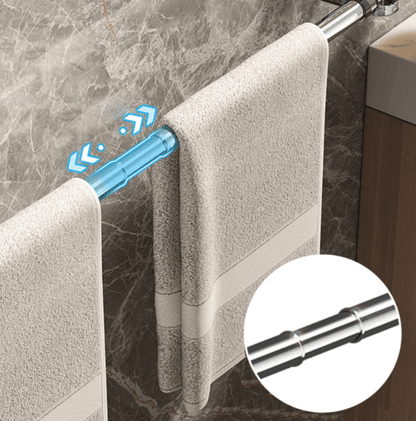 Suction Retractable Rotating Rod