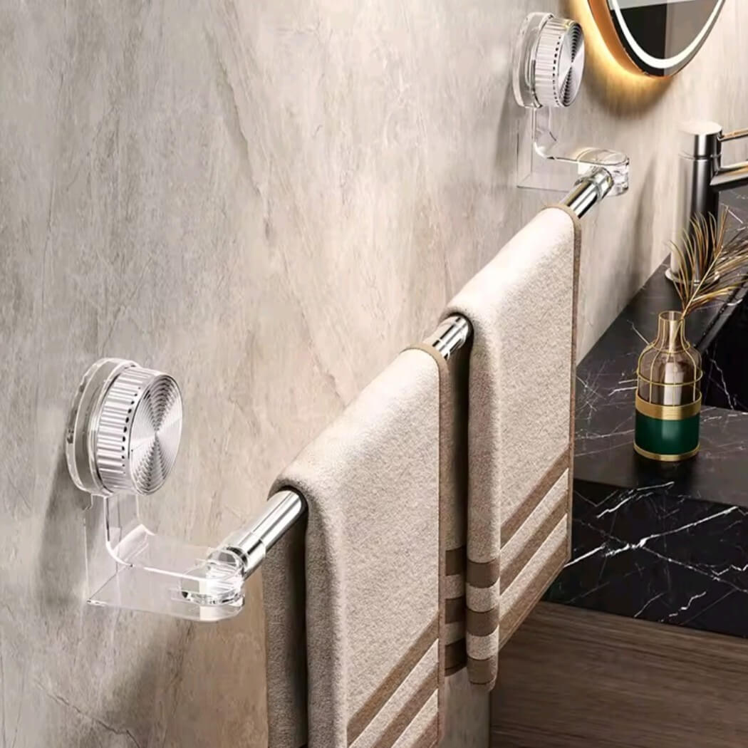 Suction Retractable Rotating Rod